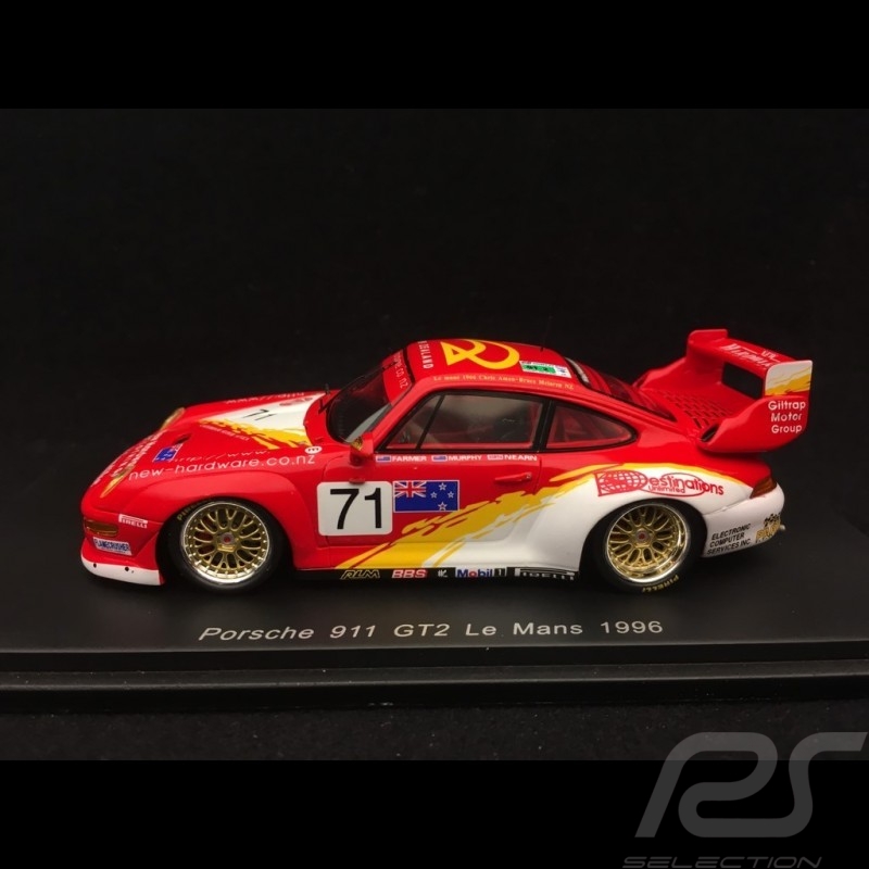Porsche 911 type 993 GT2 n° 71 Le Mans 1996 1/43 Spark S5529