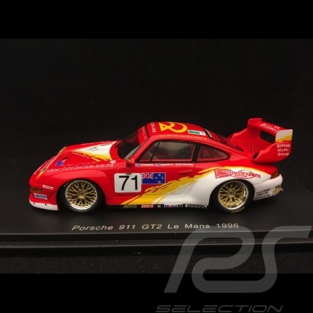 Porsche 911 typ 993 GT2 n° 71 Le Mans 1996 1/43 Spark S5529