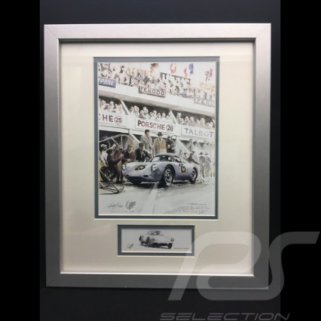 Porsche 804 Grosser Preis von Frankreich reproduction d'une affiche originale de Erich Strenger