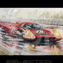 Porsche 804 Grosser Preis von Frankreich reproduction d'une affiche originale de Erich Strenger