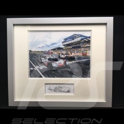 Porsche 804 Grosser Preis von Frankreich reproduction d'une affiche originale de Erich Strenger