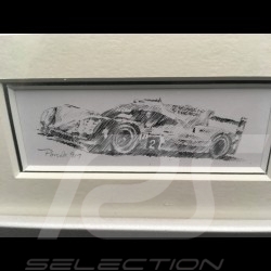 Porsche 804 Grosser Preis von Frankreich reproduction d'une affiche originale de Erich Strenger
