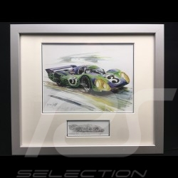 Porsche 804 Grosser Preis von Frankreich reproduction d'une affiche originale de Erich Strenger