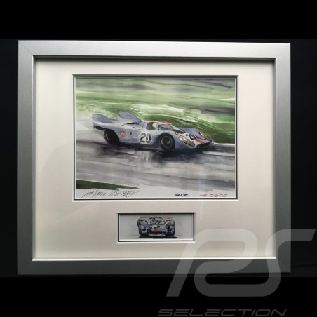 Porsche 804 Grosser Preis von Frankreich reproduction d'une affiche originale de Erich Strenger