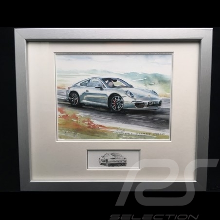 Porsche 804 Grosser Preis von Frankreich reproduction d'une affiche originale de Erich Strenger