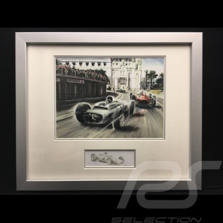 Porsche 804 Grosser Preis von Frankreich reproduction d'une affiche originale de Erich Strenger