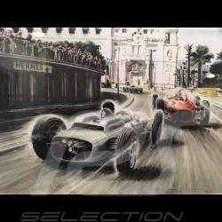 Porsche 804 Grosser Preis von Frankreich reproduction d'une affiche originale de Erich Strenger