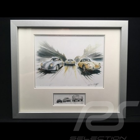 Porsche 804 Grosser Preis von Frankreich reproduction d'une affiche originale de Erich Strenger