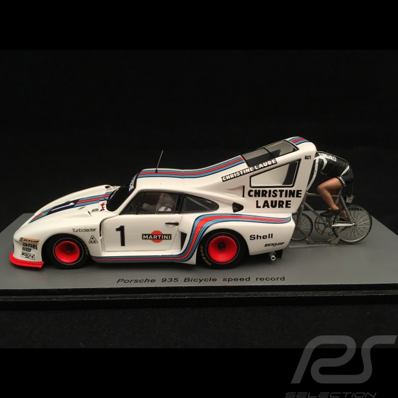 Porsche 935 n° 1 Martini 1978 mit radfahrer Jean-Claude Rude 1/43 Spark S1939