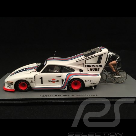 Porsche 935 n° 1 Martini 1978 with cyclist Jean-Claude Rude 1/43 Spark S1939