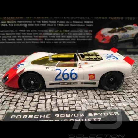Porsche 908 / 02 Spyder Vainqueur Winner Sieger Targa Florio 1969 n° 266 1/43 Minichamps 437692266
