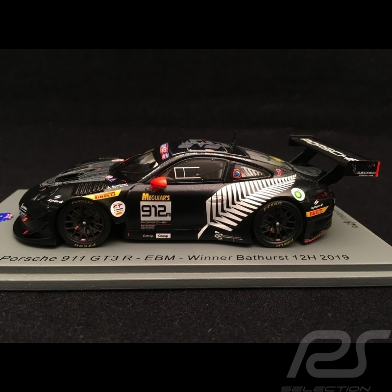 Porsche 911 GT3 RSR 991 n° 912 EBM Winner 12h Bathurst 2019 Werner Olsen 1/43 Spark AS033