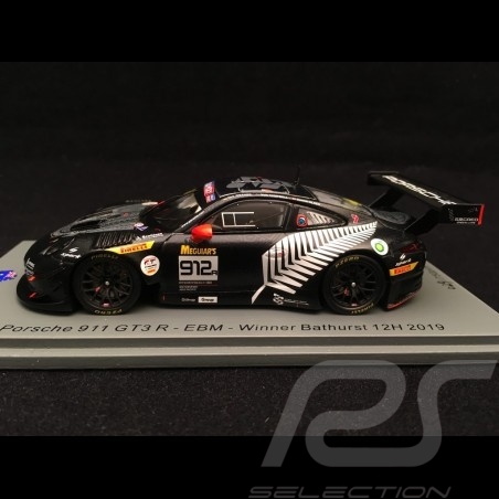 Porsche 911 GT3 RSR 991 n° 912 EBM Sieger 12h Bathurst 2019 Werner Olsen 1/43 Spark AS033