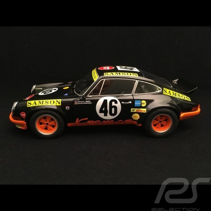 Porsche 911 2.8 RSR n° 46 Kremer Samson 4ème catégorie GT 1000 km Spa 1973 1/18 Solido S1801110