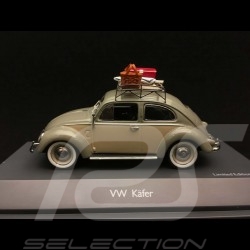 Coccinelle Beetle Käfer Volkswagen graugrün und beige mit Dachträger und picknick set 1953 1/43 Schuco 450258500