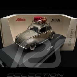 Coccinelle Beetle Käfer Volkswagen grey-green and beige with roof rack and picnic set 1953 1/43 Schuco 450258500