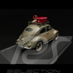 Coccinelle Beetle Käfer Volkswagen grey-green and beige with roof rack and picnic set 1953 1/43 Schuco 450258500