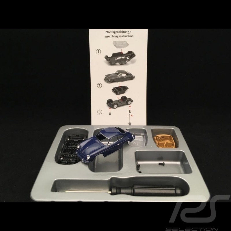 Porsche 356 C coupé 1962 bleu Bali Bali blue Bali blau en Kit 1/64 Schuco 452019900