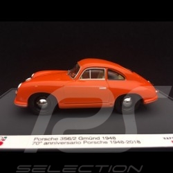 Porsche 356 /2 Gmünd 1948 orange Porsche 70-jähriges Jubiläum 1/43 Brumm S1830