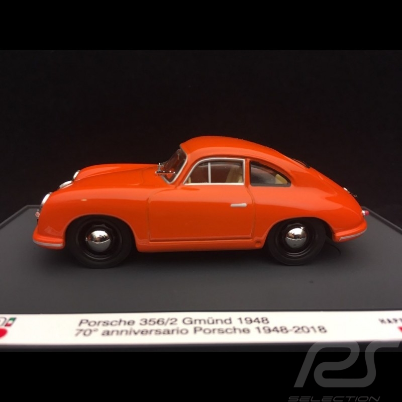 Porsche 356 /2 Gmünd 1948 orange Porsche 70-jähriges Jubiläum 1/43 Brumm S1830