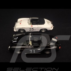 Duo Porsche 356 A Speedster Riverside 1959 n° 71 et Palm spring 1955 n° 23F 1/43 Brumm R117B R117C