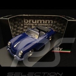 Porsche 356 pre A Cabriolet 1952 royal blue 1/43 Brumm R11705
