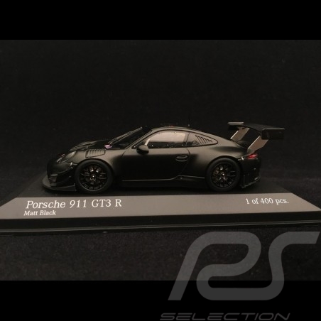 Porsche 911 GT3 R 991 noir mat présentation matte black presentation Matt-schwarz Präsentation 2018 1/43 Minichamps 413186798