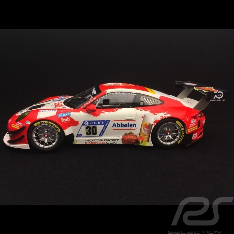 Porsche 911 GT3 R 991 n° 30 Frikadelli 24h Nürburgring 2018 1/18 Minichamps 153186930