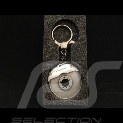 Porte-clé écusson Porsche cuir crème