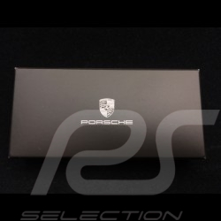 Porte-clé écusson Porsche cuir crème