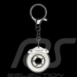 Porte-clé écusson Porsche cuir crème
