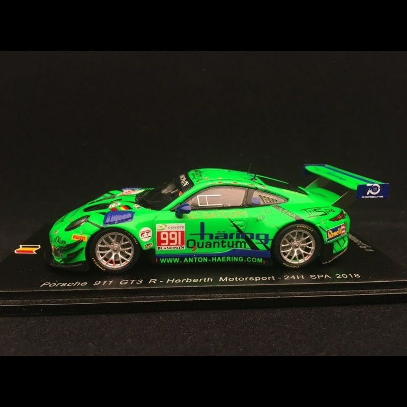 Porsche 911 GT3 R type 991 n° 991 Herberth Motorsport 24H SPA 2018 1/43 ...