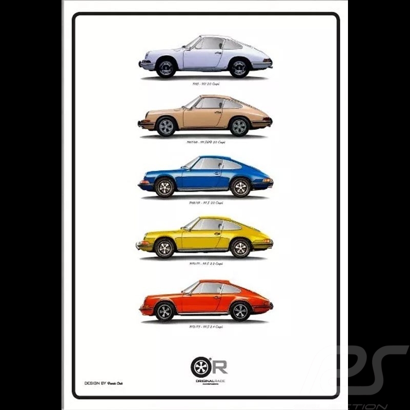 Porsche Flat 6 sounds good plakat 50 x 70 cm