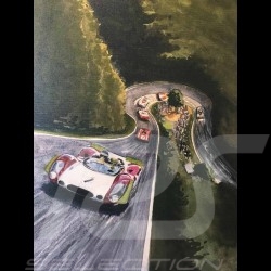 Porsche 804 Grosser Preis von Frankreich reproduction d'une affiche originale de Erich Strenger