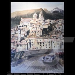 Porsche 804 Grosser Preis von Frankreich reproduction d'une affiche originale de Erich Strenger