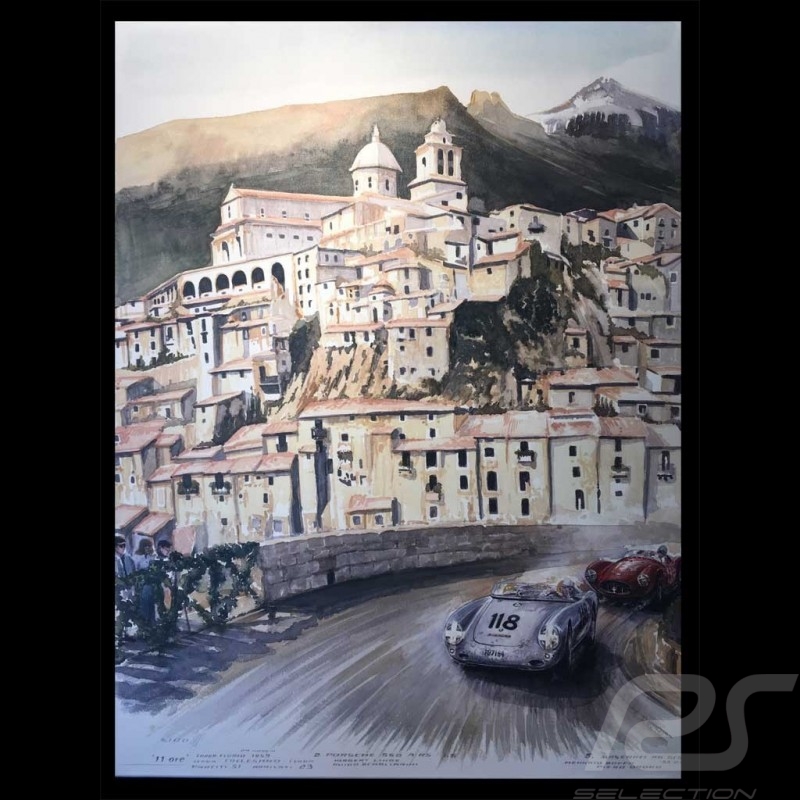 Porsche 804 Grosser Preis von Frankreich reproduction d'une affiche originale de Erich Strenger