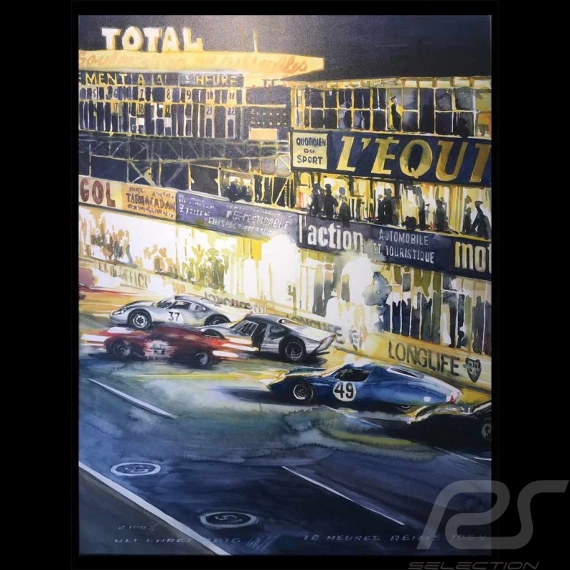 Porsche 804 Grosser Preis von Frankreich reproduction d'une affiche originale de Erich Strenger