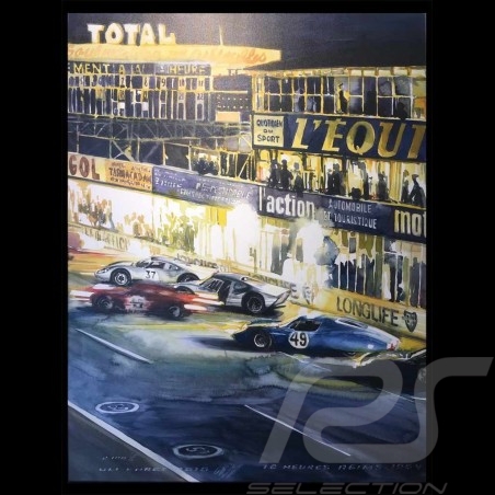 Porsche 804 Grosser Preis von Frankreich reproduction d'une affiche originale de Erich Strenger