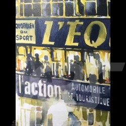 Porsche 804 Grosser Preis von Frankreich reproduction d'une affiche originale de Erich Strenger
