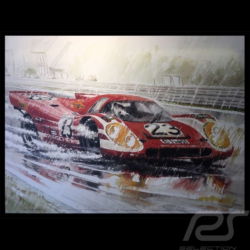 Porsche 917 n° 23 24h le Mans 1970 Sieg auf Leinwand Limitierte Auflage Uli Ehret - 105
