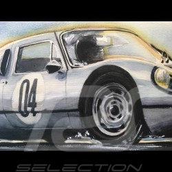 Porsche 804 Grosser Preis von Frankreich reproduction d'une affiche originale de Erich Strenger