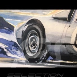 Porsche 904 GTS en montagne mountain berg sur toile canvas leinwand 60 x 90 cm Edition limitée Uli Ehret - 591