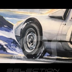 Porsche 804 Grosser Preis von Frankreich reproduction d'une affiche originale de Erich Strenger