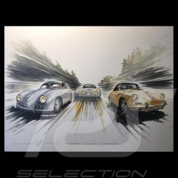 Porsche 804 Grosser Preis von Frankreich reproduction d'une affiche originale de Erich Strenger
