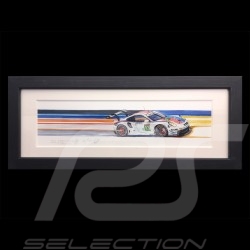 Porsche 804 Grosser Preis von Frankreich reproduction d'une affiche originale de Erich Strenger