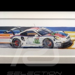 Porsche 804 Grosser Preis von Frankreich reproduction d'une affiche originale de Erich Strenger
