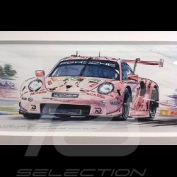 Porsche 804 Grosser Preis von Frankreich reproduction d'une affiche originale de Erich Strenger