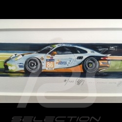 Porsche 804 Grosser Preis von Frankreich reproduction d'une affiche originale de Erich Strenger