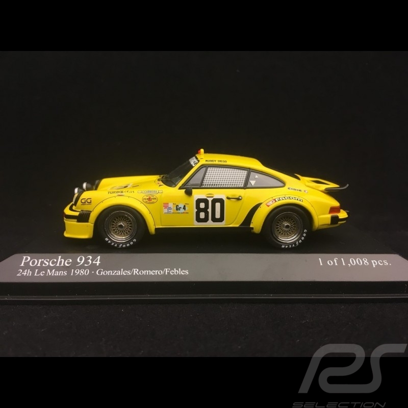 Porsche 934 Le Mans 1980 n°80 1/43 Minichamps 400806480