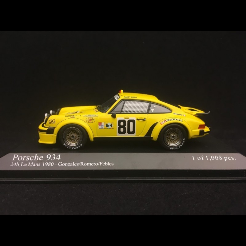 Porsche 934 n° 80 Le Mans 1980 1/43 Minichamps 400806480